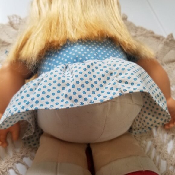 Vintage Doll Playskool School Kids Girl Doll Blonde Hair Sailor Outfit 13 1/2" - Picture 15 of 16